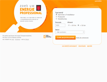 Tablet Screenshot of energieprofessionals.be